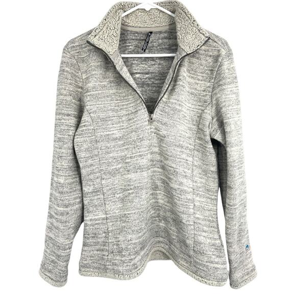 Kuhl Alska Half Zip Sweater‎ Pullover Gray Womens Large - Picture 2 of 7